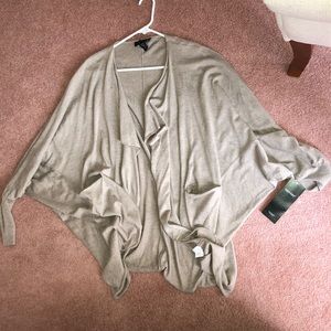 NWT Karen Kane Tan Cocoon Shrug